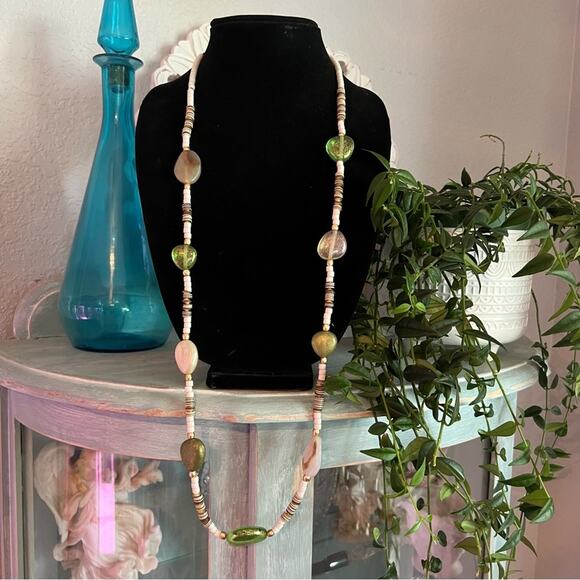 Chico’s Beaded Long Necklace - Picture 1 of 8